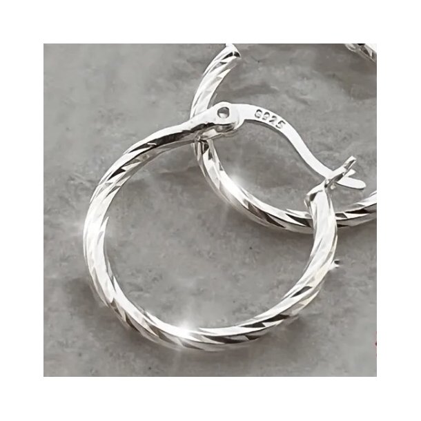 Smukke snoet Hoops s925 Sterling S�lv �reringe