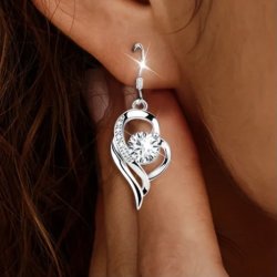 Flotte s925 Sterlings�lv �reringe med Zirkoner 