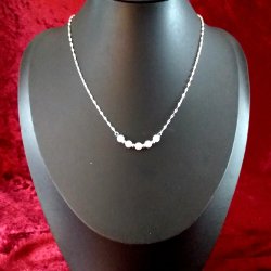 s925 Sterling- Slvhalskde med Ferskvandsperler