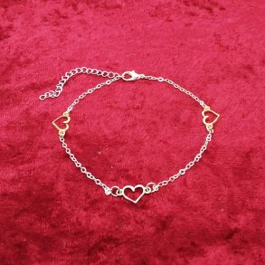 Meget flor ankelk�de med hjertecharms