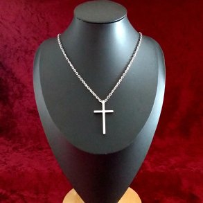 Flot st�l kors med k�de