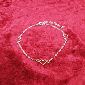 Flot og enkel ankelk�de med hjerter