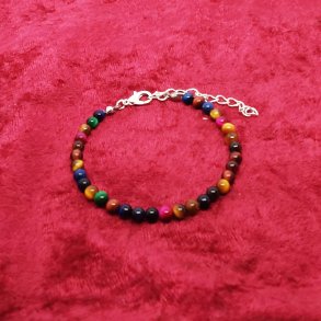 Flot og farverigt armb�nd med Indiske Tiger�jne. F�s i 3 st�rrelser