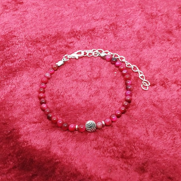 HF : Flotte Pink Tigerjne og Slvbelagt charms