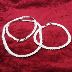 Smykkest med halskde og armbnd i s925 slv
