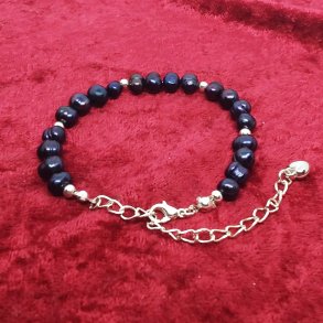 HF design.  Et Super flot armb�nd af Sorte Thahiti Ferskvandsperler