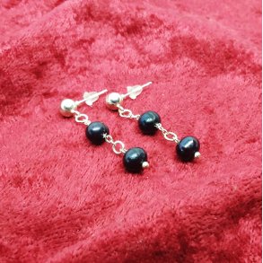 HF : Flotte stik �reringe med AA+ flotte Tahiti perler