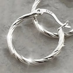 Smukke snoet Hoops s925 Sterling S�lv �reringe